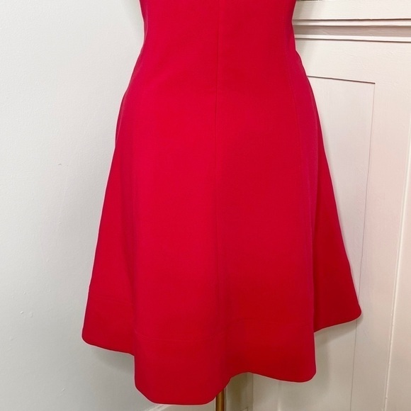 White House Black Market Red Fit & Flare Party Dress 4 Small - Picture 9 of 12